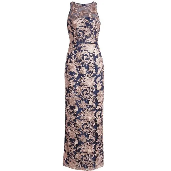 sachin and babi light blue dress BHLDN JS Collections Lace Gown (4)  The Thrifty Hippy